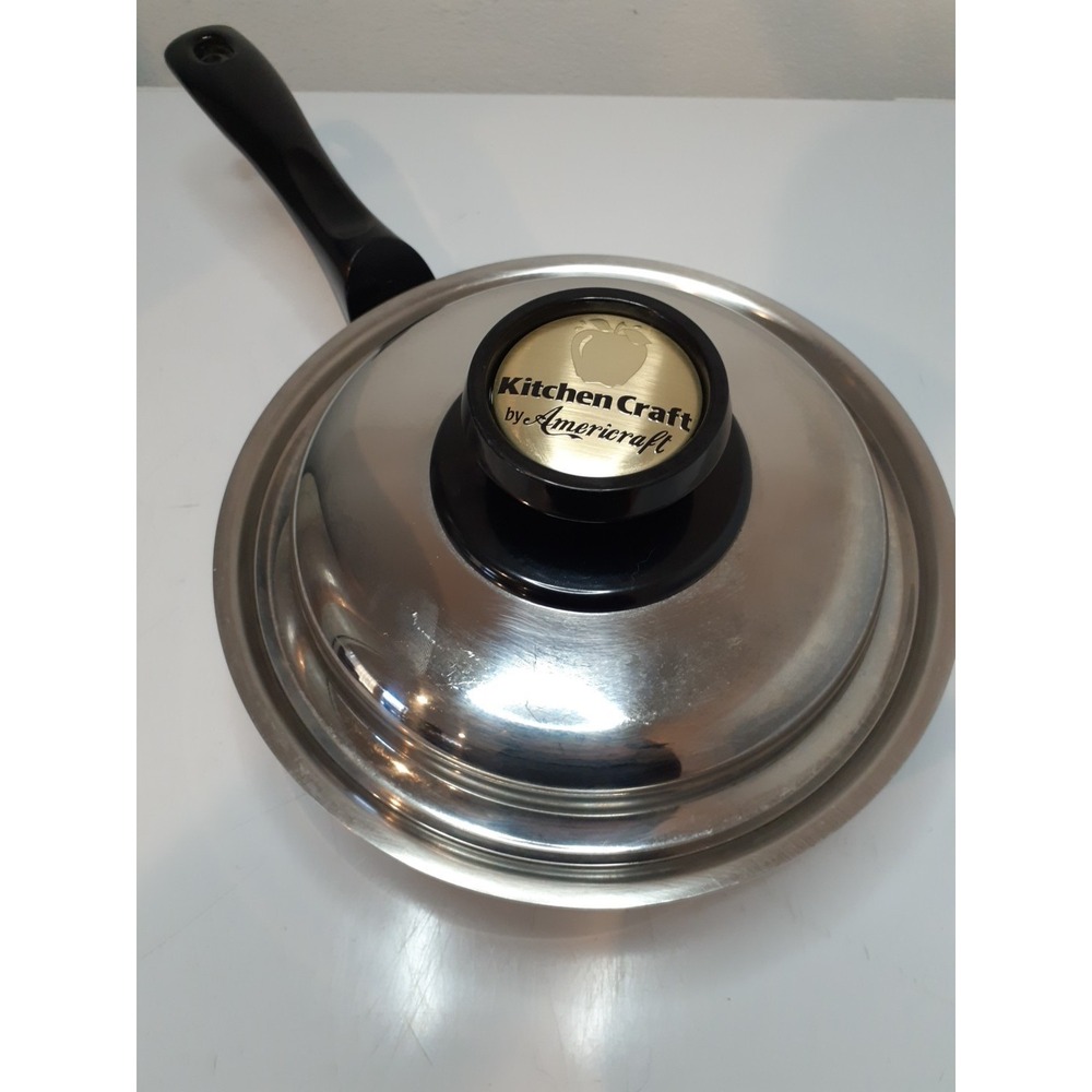 Kitchen Craft 1 Quart  Saucepan Pan Pot & Lid West Bend USA Waterless Stainless